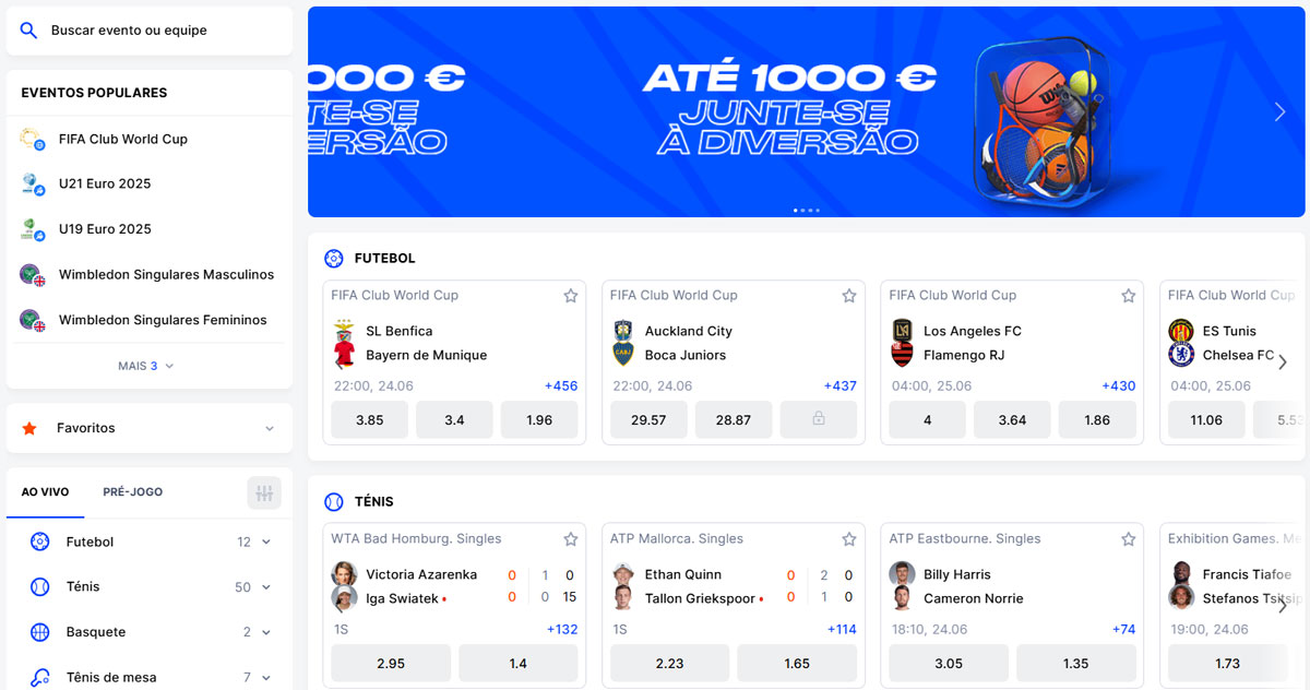 Sportwetten bei Vulkan Spiele